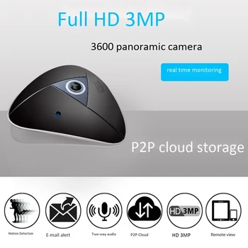 AM05-Panoraminis Stebėjimo Kamerą P HD 360° dvipusis o Mini 