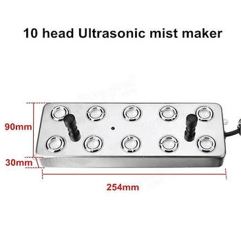 3500-5000ML/H UMM-10 10 Galvą Ultragarso Rūkas Maker Drėkintuvas Šiltnamio efektą sukeliančių Aeromist Hydroponic