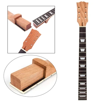 24.6 Colių Nebaigtų 22 Skirsniai Elektrinės Gitaros Kaklo tinka Pakeitimo Raudonmedžio Fingerboard Sektoriuje