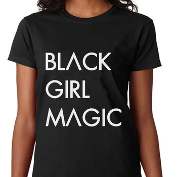 Vasaros 2019 Mados Black Girl Magic Spausdinti marškinėlius harajuku ulzzang tumblr marškinėliai moterims t-shirt kawaii femme moteriški marškinėliai