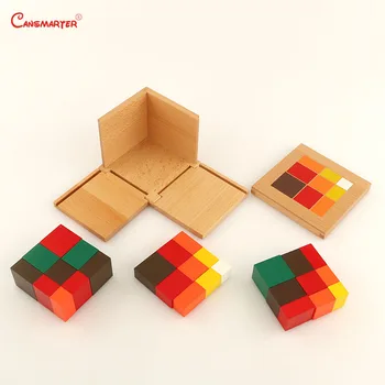 Aritmetinis Trinomial Kubo Mediniai Žaislai Montessori Lauke Studentų Mokomosios Medžiagos, Medienos Blokai Vaikus Matematikos Žaislai Vaikams