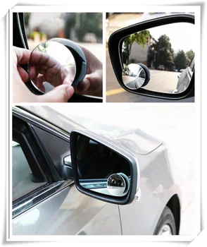 Automobilių borderless maži, apvalūs aklojoje veidrodžių atbuline eiga pagalba 
