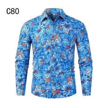 100kg Vasaros Gėlės didelio Dydžio Palaidinė Paplūdimys Marškinėliai Su Spausdinta Havajų Suknelė Vintage Drabužių Mens Mėlyna Raudona Neįprastas Plius Dydis Viršūnės
