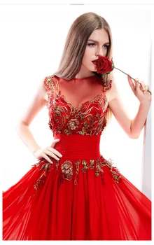 Nemokamas pristatymas appliques šalies vestido de festa renda vestido longo sexy raudona ilgai Oficialų suknelė Vakarą motina oblubienicy Suknelė