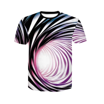 Nauja Pora, 3D Skaitmeninis Spausdinimas T-shirt Sukama Apvali Kaklo trumpomis Rankovėmis Viršų Sporto Atsitiktinis Tshirts Vyrų, Moterų Drabužiai.