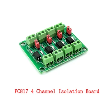 PC817 2/4 Kanalo Optocoupler Atskirai Valdybos Įtampos Keitiklis Adapterio Modulis 3.6-30 V Vairuotojas Linijiniai Izoliuotas Modulis