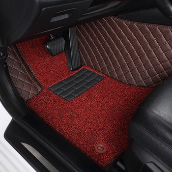 AUTOMOBILIU Custom automobilių grindų kilimėliai Cadillac Escalade SRX CTS ATS CT6 XT5 CT6 ATSL XTS SLS automobilių reikmenys kojų kilimėliai stilius