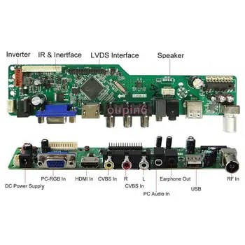 Už LM190E08-TLG1 Skaitmeninio Signalo TV USB 1280 X 1024 19
