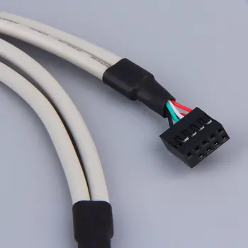 Aukštos Kokybės KOMPIUTERIO pagrindinė Plokštė 4-Uostai, USB2.0 Centru Su 9 Pin Header Galinio Skydo Plėtros Laikiklis Host Adapteris, Laidas USB Hub