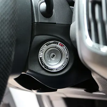 Carmilla Automobilių Nerūdijančio Plieno Rakto Skylę Ratas Anglies Pluošto spynelės Apdaila Padengti Ford Focus 4 MK4 2013 - 2017 Lipdukas