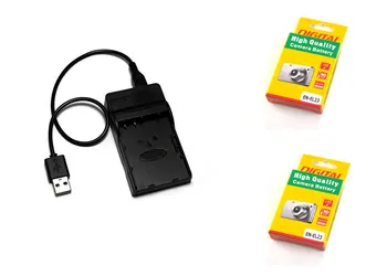 LT-EL23 ENEL23 EL23 Lygiavertis Fotoaparato Baterija+USB Kroviklis skirtas Nikon COOLPIX P600, P610, B700, P900, ir S810c Kameros