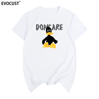 Don ' t care, Daffy Duck Face Looney Tunes T-shirt Medvilnės Vyrų marškinėliai Naujas TEE MARŠKINĖLIUS Womens