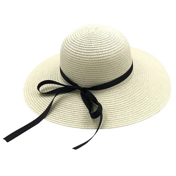 Vasaros šiaudų skrybėlę moterys didelis, platus kraštų paplūdimio skrybėlę nuo saulės skrybėlę, sulankstomas visiškai nepraleidžia saulės spindulių UV apsauga panamos skrybėlė kaulų chapeu feminino