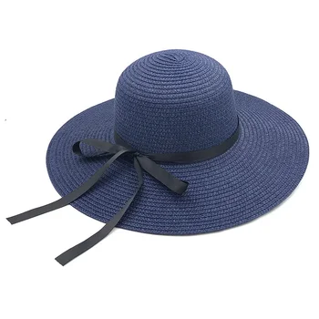 Vasaros šiaudų skrybėlę moterys didelis, platus kraštų paplūdimio skrybėlę nuo saulės skrybėlę, sulankstomas visiškai nepraleidžia saulės spindulių UV apsauga panamos skrybėlė kaulų chapeu feminino