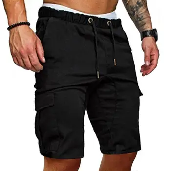 Vasaros vyriški laisvalaikio įrankiai multi-pocket tarpvalstybinių plius dydis atsitiktinis vyriški šortai, sportiniai kombinezonai