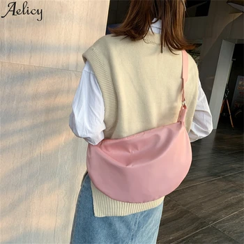 Aelicy Moterų drobės krepšys atsitiktinis didelės talpos Japonijos mažas maišelis banga moterų pečių maišelį laukinių koldūnai paketas