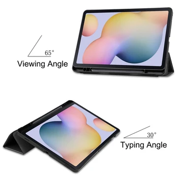 Butas Odinis dėklas, Tri-Fold Drop-Įrodymas, Lengvas ir Nešiojamų, Tinka Samsung Tab S7 T870/T875 Tablet