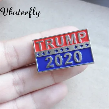 Trump Sagės Donaldas, Trump Pirmininko Prezidento Rinkimų Kampanijos 2020 2.0*4.3 cm Amerikos Vėliava Sagė Pin HK47F-O