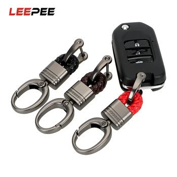 LEEPEE Rankomis Austi Pasagos formos Sagtis Keychain Raktų pakabukai Kūrybos Raktų pakabukas Automobilių paketų prižiūrėtojų raktinę Key Chain Auto Reikmenys, Automobilis-stilius