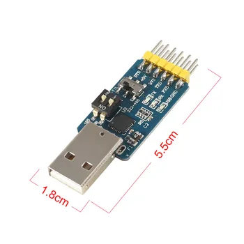USB UART Konvertuoti USB TTL RS485 RS232 TTL į RS232 RS485 RS232 į RS485 3.3 v 5v Išėjimas 6 6 1 USB Serial Adapterio Modulis