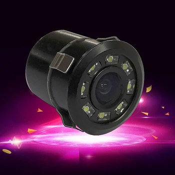 Universalus Automobilinis vaizdo Kamera 8 LED Žibintai HD Naktinio Matymo Galinio vaizdo Kamera, Atbulinės eigos Vaizdo Kamera