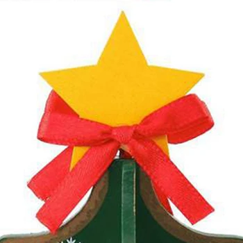 Stalo Kalėdų Eglutės Papuošalų Rinkinys su Xmas Kabinti Ornamentu, Mini Medinių Stalo Dekoravimo Stabilios Bazės