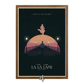 La La Land plakatai & spaudinių Retro Filmo Plakato, fotografijos Menas Spausdinti sienos nuotrauka Šiuolaikinio Meno Spausdinimas Kavinė Baras Decor42X30cm