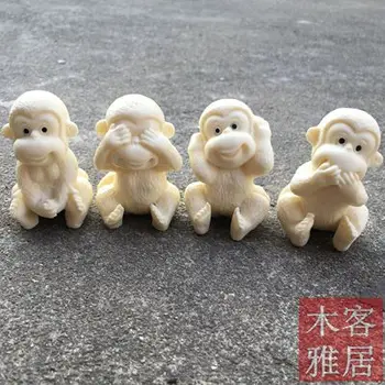 Dramblio Kaulo Vaisių Drožyba Mielas Beždžionės Kūrybos Rankdarbių Priemonių