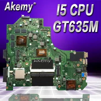 Akemy K56CM Nešiojamas plokštę Už Asus K56CM K56CB K56C S550CM S550C Teste mainboard originalus I5 CPU GT635M-2G