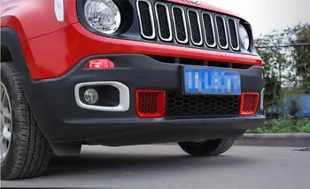 ABS Automobilio priekinio juosta įleidimo rėmelis puošia ryškios rėmo Jeep Renegade 2016 2017 2018