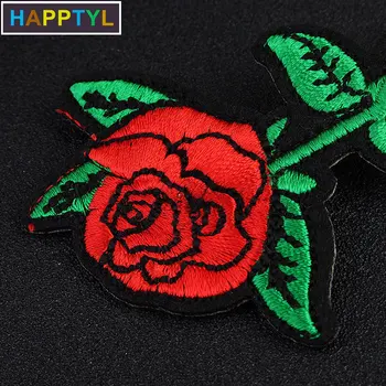 HAPPTYL 1Pcs Siuvinėjimo Vestuvių Įrašą Rožių Gėlių Nuotakos Žiburių - Rankų darbo Įrašą Galvos Gabalus Moterims