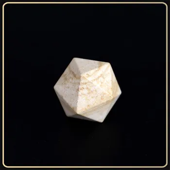 Polyhedron Natūralaus Akmens 12-sided Skaitmeninis stalo Žaidimas Kauliukai 6 Gabalus scenografija Atostogų Dovanų