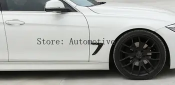 Automobilio stilius Juoda/Sidabrinė/Raudona Šoninės Oro Sparno Lipdukas BMW 3 Series f30 320li 316 318 2013-2017 Automobilių Reikmenys ABS Chrome