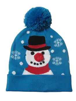 Kalėdų Skrybėlę LED Šviesos Skrybėlę Rudenį Ir Žiemą Šiltas Megzti Skrybėlę Kalėdų Vakarėlį Atostogų Dovanų Vaikams Ir Suaugusiems Vilnos Šiltą Kepurę