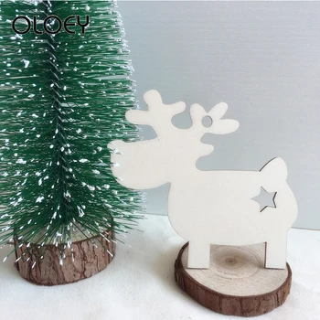 Medienos PASIDARYK pats lazeris Kalėdų eglutė pakabukas Kalėdų elnias namų dekoravimo, dovanų tiekimo reikmenys