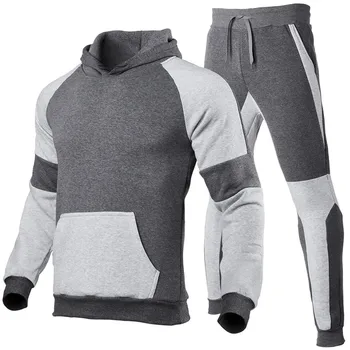 2021 naujų spalvų sportiniai, vyriški šilumos apatiniai vyrų sportinis kostiumas atsitiktinis kelnės su gobtuvu sportinis kostiumas