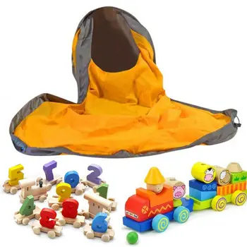 NAUJAS 150cm Žaislų Saugojimo Krepšys Organizatorius Kilimas Nešiojamų Vaikas Žaislas 2 in 1 valymo Vandeniui Organizatorius Kibirą Žaislų Saugojimo Krepšys