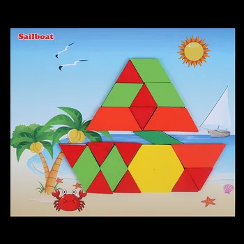 250pcs/set Montessori Mediniai Žaislai, Geometrinės Formos Dėlionės Dėlionės, Žaislai, Kūdikių Ankstyvojo Mokymosi Švietimo Žaislai Vaikams