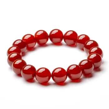 AAA klasės raudona agates apyrankę gamtos perlas akmens karoliukai apyrankių 