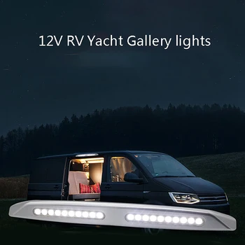 Naujas 12V RV Markizės Šviesos 20 LED Jūrų Karavanas Kemperis Šildomi Veranda Lempa Balta RV Jūrų Karavanas