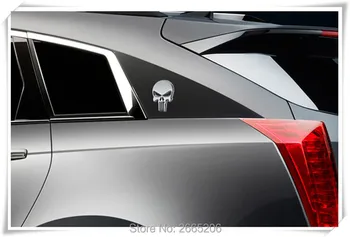 HO Automobilių Stilius Metalo The Punisher Kaukolės Logotipas Ženklelis 
