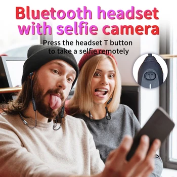 TWS Belaidžio Ausinės, Mikrofonas 9D Stereo Ausinės Bluetooth Selfie Magnetinio Sporto Ausinės, ausinių, Skirtų 