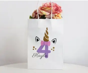 Individualizuoti vienaragis gimtadienio sveiki, krepšiai, custom gimtadienio, ačiū jums dovanų krepšiai, pelės baby shower Krikštynų dovanų maišeliai
