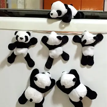 1Pc Mielas Minkštas Pliušinis Panda Namų Puošybai Lengva Valyti Priedai Suvenyras, Šaldytuvo Magnetų Dovanos Šaldytuvas Magnetas