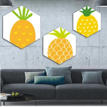 Nauja Stiliaus Namo Šviežių Ananasų Vaisių Tapybos Drobės Spausdina HD Sienos Meno Modulinės Nuotraukas Plakatą, Namo Apdailos, Aukštos Kokybės
