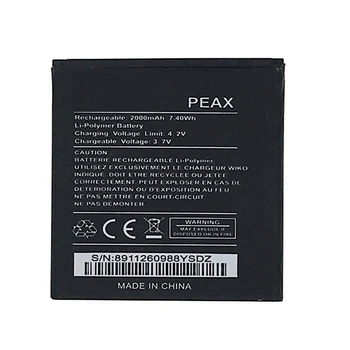 DCTENONE 2000mAh telefono baterija WIKO PEAX Pakeitimo Baterijas+nemokamas įrankiai