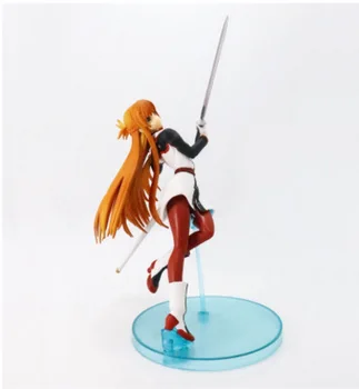 Anime Kardas Meno Internete Eilės Masto 23cm Yuuki Asuna PVC figūrėlių, Kolekcines, Žaislai