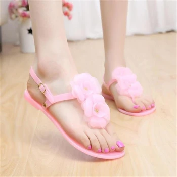 Camellia moterų sandalai želė batų mados batai neslidūs lambdoid moterų flip-flop