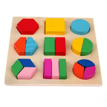 3D Puzzle Montessori Ankstyvo Mokymosi žaislas Modelius Vaikams, Kūdikių Mediniai Mokytis Geometrijos Švietimo Žaislas