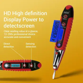Daugiafunkcinis Saugos Jutiklis Produktų Elektrikas Skaitmeninis Bandymo Pieštuku Apšvietimo Voltmeter Rodyti Testeris Detektorius LED Bandymo Y7W4